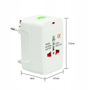 УНИВЕРСАЛЬНЫЙ ПЕРЕХОДНИК ПЕРЕХОДНИК США Великобритания ЕС ВСЕМИРНАЯ РОЗЕТКА + КОРПУС