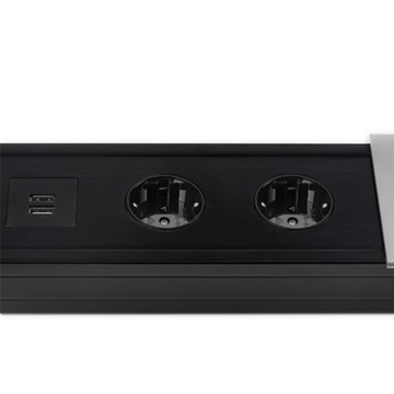 Розетка Spacetronik SPS-S24S V2 для выдвижной столешницы