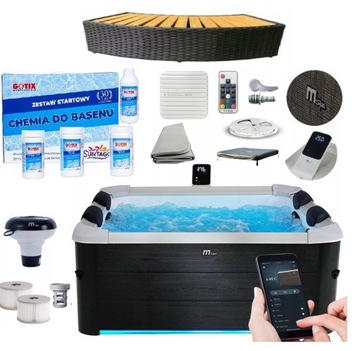 MSpa PANELOWE OSLO Sztywne 6os. OZON BICZE Hydromasaż + Filtry LED WIFI SPA