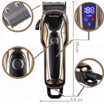 БЕСПРОВОДНОЙ КЛИМЕР ДЛЯ ВОЛОС KEMEI BARBER USB