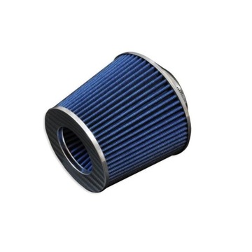 Stożkowy filtr powietrza - stożek 76mm niebieski