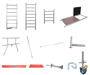 Строительные леса KRAUSE ClimTec 5 м + ролики 150 мм 710284