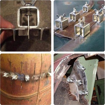 СВАРОЧНЫЙ ЗАЖИМ ДЛЯ СВАРКИ ЛИСТОВОГО МЕТАЛЛА 8 ШТ. ЗАЖИМ-БАБОЧКА