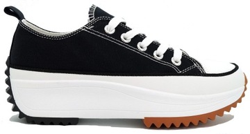 TRAMPKI NISKIE GRUBA PODESZWA SPORTOWE CZARNE 39