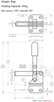ЗАЖИМ В СБОРЕ ЗАЖИМ LD-101A СВАРОЧНО-СТОЛЯРНЫЙ ИЗДЕЛИЕ