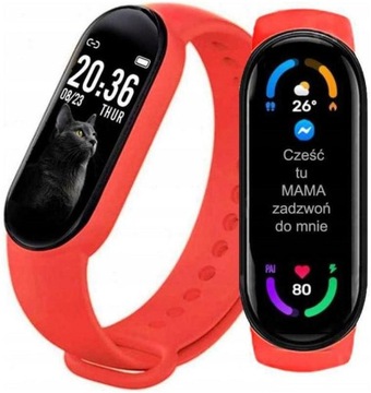 SMARTWATCH ZEGAREK KROKI PULS TĘTNO SMS POŁACZENIA