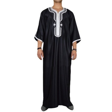 Moda muzułmańska mężczyźni Jubba Thobes arabski P