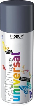 FARBA SPRAY SZARY GRAFIT BIODUR RAL 7024 400 ml