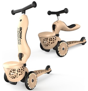 Scoot and Ride jeździk i hulajnoga 2w1 Leopard