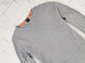 HUGO BOSS Tempest 1 Sweter Męski Szary XXL