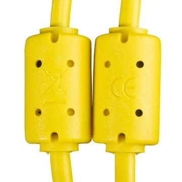 Аудиокабель UDG Ultimate USB 2.0 C-B, желтый, прямой, 1,5 м. КАБЕЛЬ USB C-B