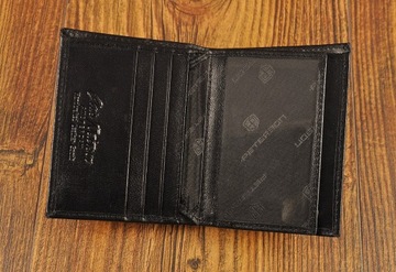PREMIUM skórzane ETUI PORTFEL na KARTY dokumenty banknoty PETERSON skóra