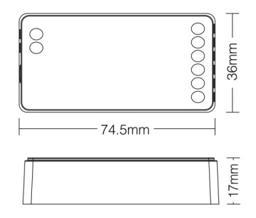 СВЕТОДИОДНЫЙ КОНТРОЛЛЕР 2в1 ДЛЯ МОНО/CCT WiFi ЛЕНТЫ MiBOXER FUT035W+ С ПАМЯТЬЮ