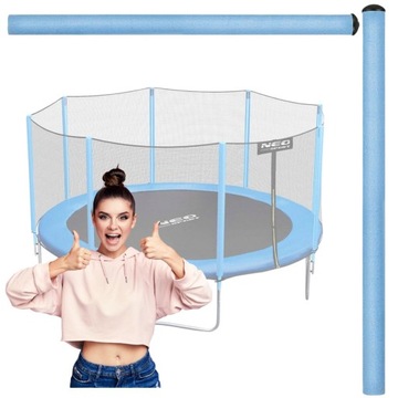 SŁUPEK GÓRNY DO TRAMPOLINY ODRODOWEJ Z SIATKĄ ZEWNĘTRZNĄ 8-15ft