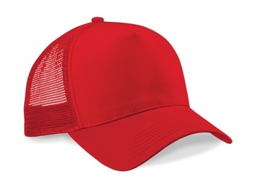 CZAPKA Z DASZKIEM TRUCKER CZERWONA MĘSKA / DAMSKA