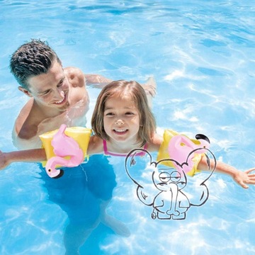 НАДУВНЫЕ РУКАВА ДЛЯ ПЛАВАНИЯ 2 ШТ. ФЛАМИНГО