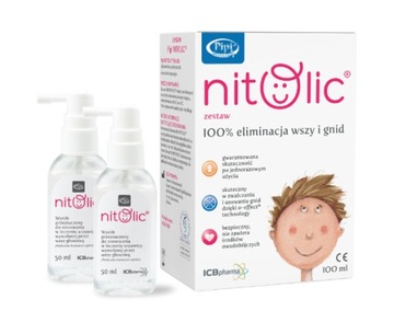 Pipi Nitolic Zestaw Rodzinny na wszy gnidy 100 ml