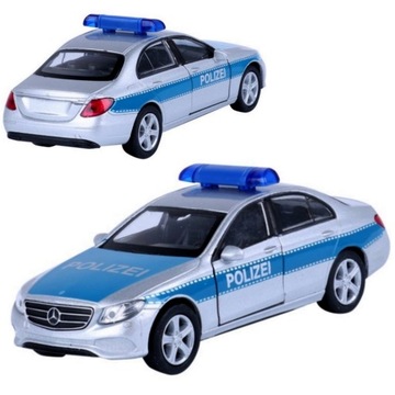 MERCEDES BENZ E-CLASS POLICJA MODEL WELLY 1:34