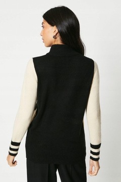 Wallis NH3 gck sweter kontrast wzór cekiny zdobienie S