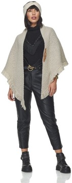 ПОВЯЗКА НА ГОЛОВУ ЖЕНСКАЯ БЕЖЕВАЯ, вязаный узел спереди, светло-бежевый