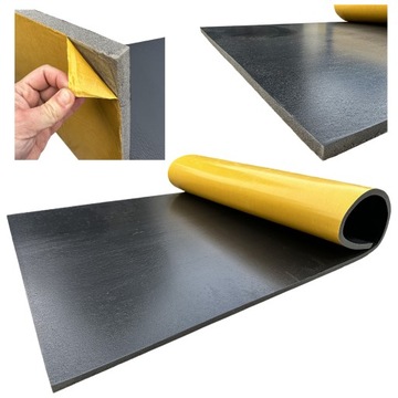 PIANKA WYGŁUSZAJĄCA ABM pochłaniająca akustyczna z klejem 30mm 100x100cm