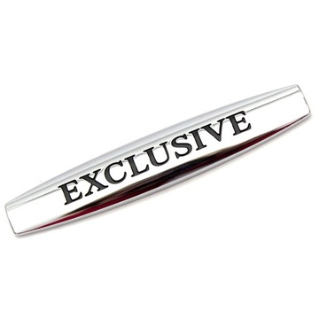 MERCEDES EXCLUSIVE EMBLEMAT ZNACZEK NAPIS NA BŁOTNIK CHROM METAL G V KLASA