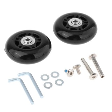 Запасные колеса для чемодана, бесшумные, 2 ключа, прочные, 2 винта, 68x24 мм