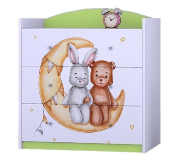 KOMODA DZIECIĘCA HAPPY K05 - ZIELONY- MEBELKI