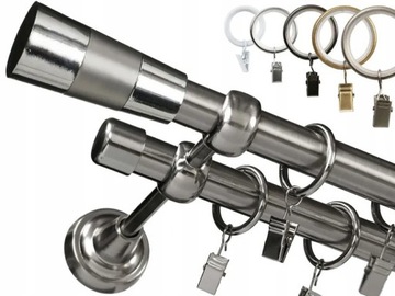 KARNISZ LUXURY CICHE KÓŁKA PODWÓJNY 19+19 / 240 cm