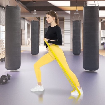 РЕЗИНОВАЯ РЕАБИЛИТАЦИОННАЯ ЛЕНТА ДЛЯ ТРЕНИРОВОК 30М СОПРОТИВЛЕНИЕ 1/5