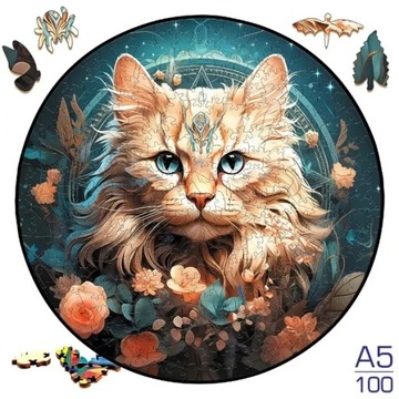Sunflower Butterfly Jigsaw Wood Puzzle, Difficult To Play Irregular Animal
