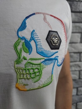 PHILIPP PLEIN r. XL logo t-shirt koszulka PP skull