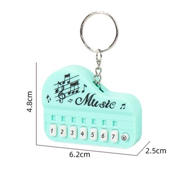 Брелок для фортепиано, маленький размер, брелок для фортепиано для детей, подростков, голубой