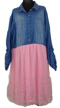 Sukienka jeans + tiul Justice 20 lat 168/176 z USA