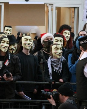 МАСКА V для ВЕНДЕТТЫ Анонимный ПРОТЕСТ Фоукса ACTA