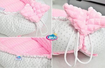 KOKON NIEMOWLĘCY DWUSTRONNY MINKY BAWEŁNA OTULACZ