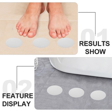 НАКЛЕЙКИ ПРОТИВСКОЛЬЗЯЩИЕ ДЛЯ ВАННОЙ И ДУША 20 ШТ.