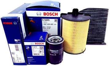 3 FILTRY BOSCH A3 8P LEON 1P OCTAVIA II CADDY III GOLF V VI PASSAT B6 1.6