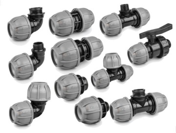 Полиэтиленовая пластиковая водопроводная труба диаметром 20 мм, земля для поливной воды, резьбовая система длиной 10 м.