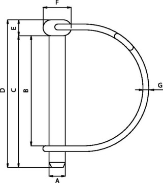 Трубчатый шплинт, 12x67 мм