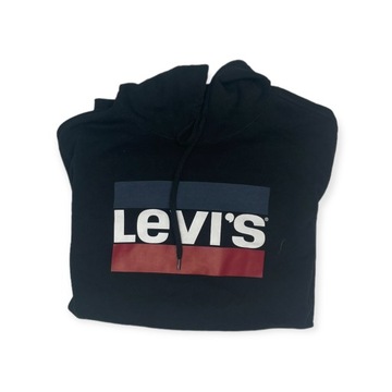 Bluza damska wciągana z kapturem czarna LEVI'S XL