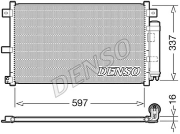 DENSO DCN44001 KONDENZÁTOR MAZDA MX-5 05-