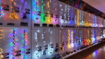 LAMPKI CHOINKOWE SOPLE 100 LED NA CHOINKĘ CHOINKA GIRLANDA 8,4M