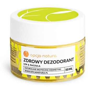 Opcja Natura Zdrowy dezodorant Len Paczula 50ml