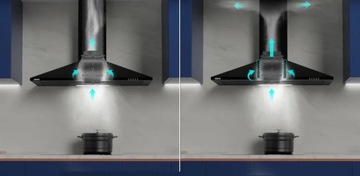 Черная кухонная вытяжка CIARRA 90см, настенная, модель CBCB9201-B