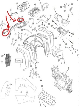 СВЕТОДИОДНЫЕ ЗАДНИЕ ФАРЫ ГАЛОГЕННЫЕ ФАРЫ Quad ATV Linhai M750L 750cc OEM!