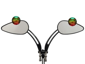 эллиптические зеркала для Harley Touring 82-22 черные