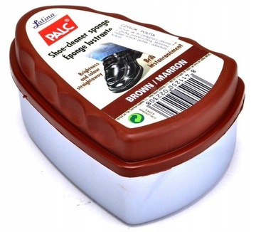 G12-01 КОРИЧНЕВАЯ ГУБКА С ВОСКОМ ДЛЯ ОБУВИ +