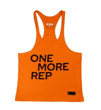 Tank Top ONE MORE REP Legalna Sztanga pomarańcz S