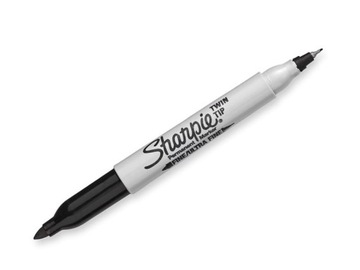 Marker Sharpie TWIN dwustronny permanentny czarny